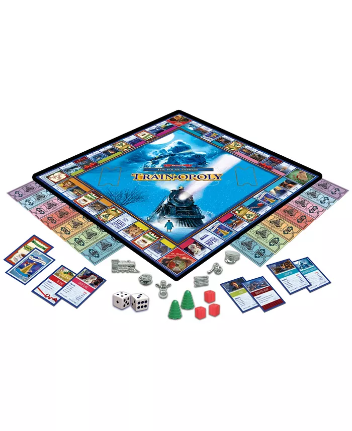 University Games Masterpieces Puzzles the Polar Express Train-Opoly Collectors Edition Set