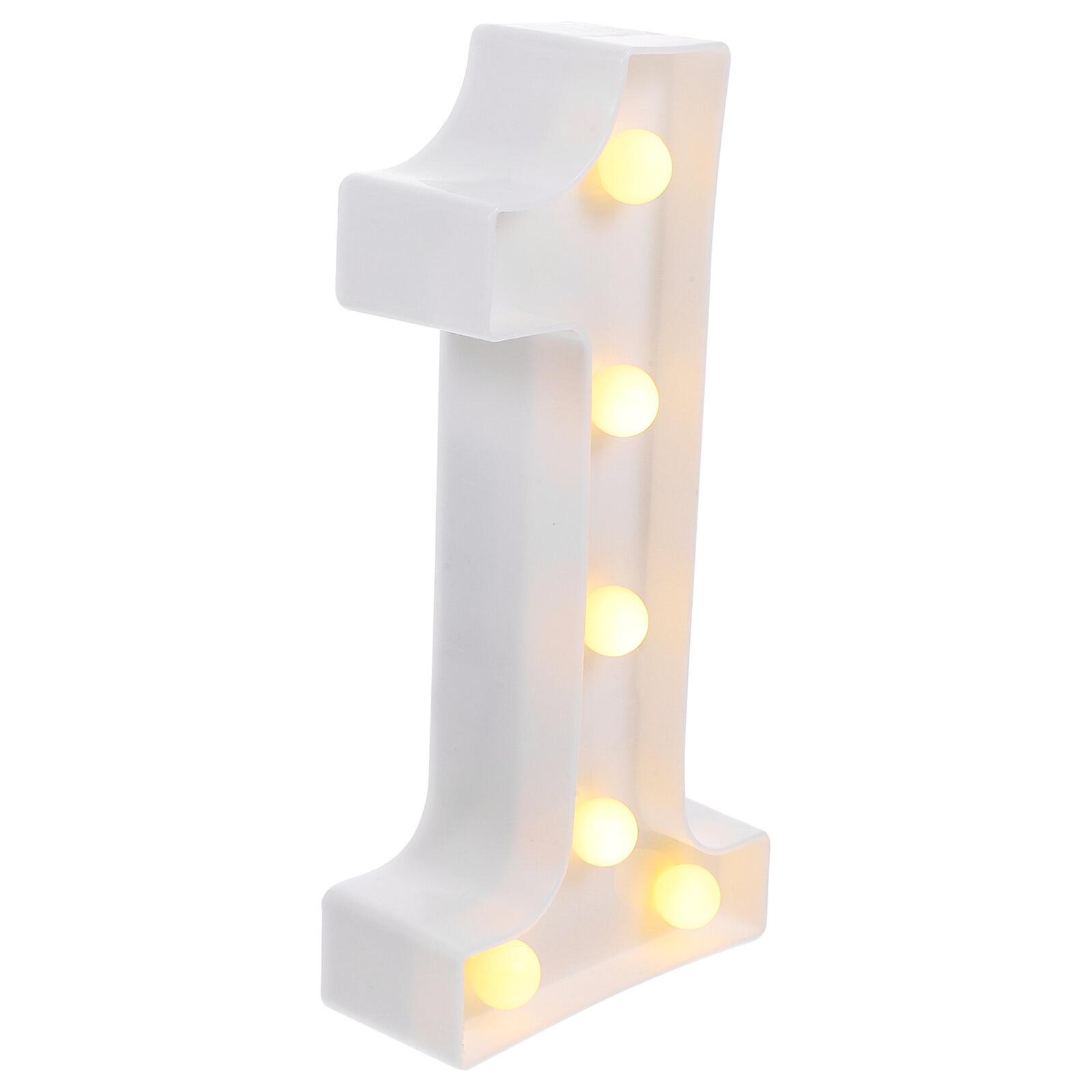 Light Up Number Number 1 Led Light Decorative Number Led Light For Party Bedroom Living Room