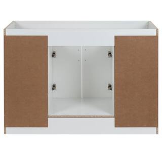 Home Decorators Collection Ridge 48 in. W x 21.6 in. D x 34 in. H Bath Vanity Cabinet without Top in White RG48-WH