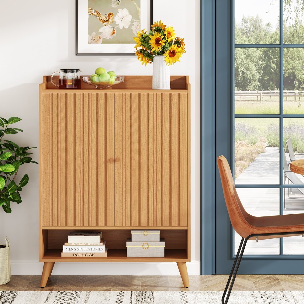 Sideboard Buffet Cabinet with 2 Doors and Removable Shelves