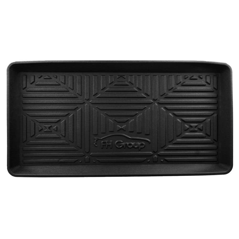 FH Group Ultimate Weather Proof Rubber Medium 30 in. x 15 in. x 2 in. Cargo Mat/Tray DMF16407BLK-30