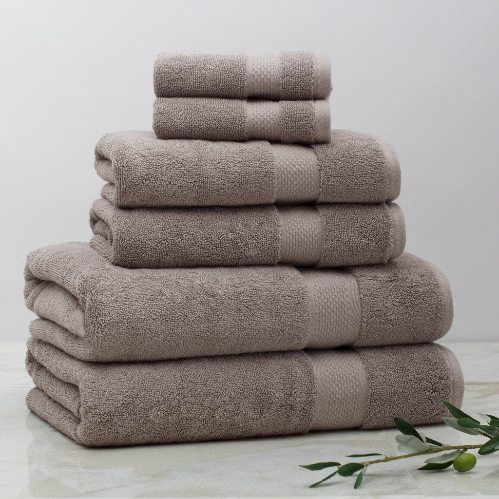 Classic Taupe Towel Essentials Bundle (2 Wash + 2 Hand + 2 Bath Towels)