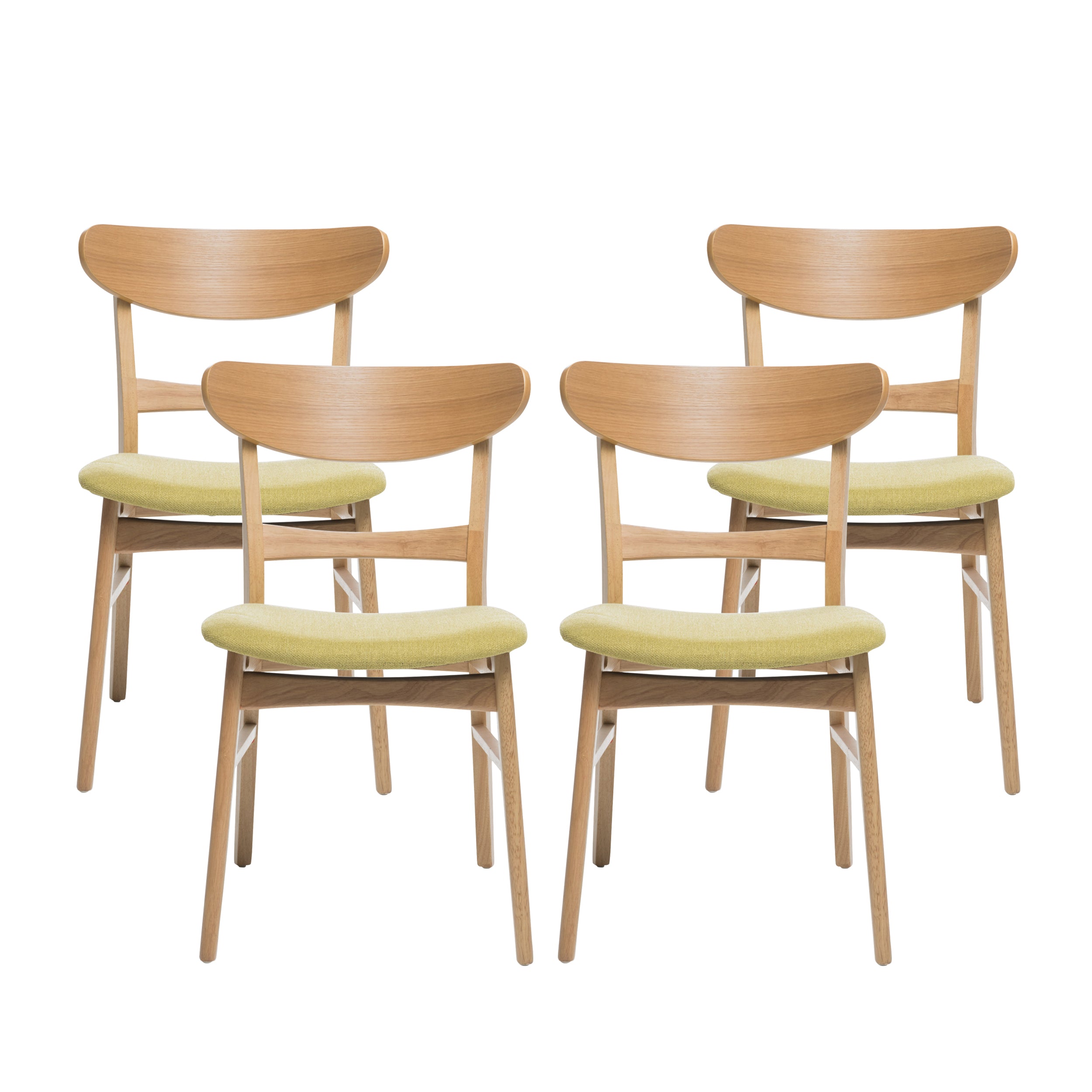 Isador Mid-Century Modern Dining Chairs (Set of 4)