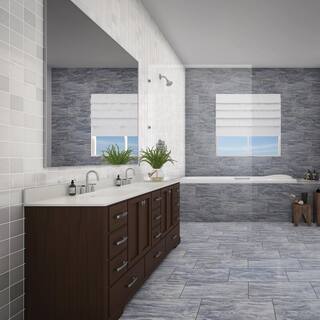 Daltile Yorkview Bluette Crystal 12 in. x 24 in. Glazed Porcelain Floor and Wall Tile (17.1 sq. ft.Case) YK07RCT1224PLHD