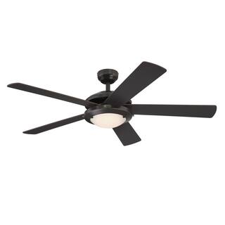 Westinghouse Comet 52 in. Integrated LED Indoor Espresso Ceiling Fan with Light Kit 7307200