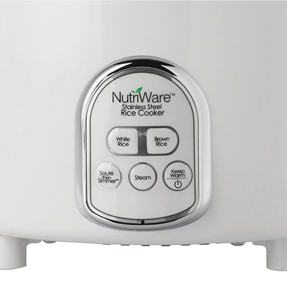 AROMA NutriWare Digital Pot Style 7-Cup Rice Cooker with Glass Lid and Non-Stick Pot NRC-687SD-1SG