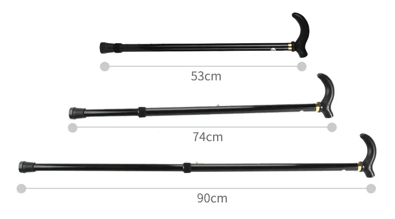 Folding Men Aluminum oy Alpenstock Two Telescopic Cane Trekking Camping Walking Climbing Hiking Stick