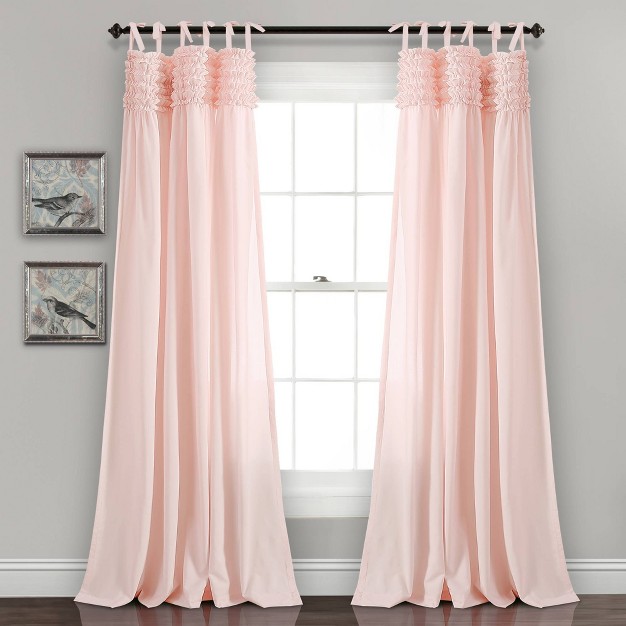 Lydia Ruffle Window Curtain Panels Lush D cor