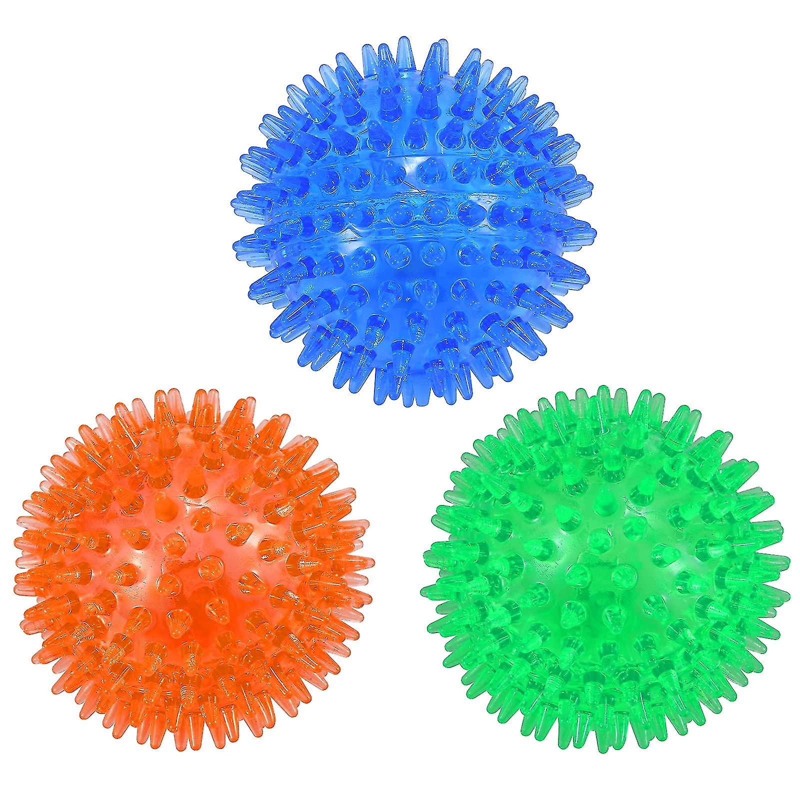 3 Pack Dog Squeaker ， Dog Chew Ball， Pool Float Toy， Throwing Toy， Boredom Chew Toy