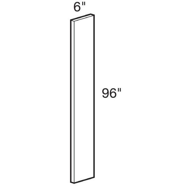 WeatherStrong Outdoor Cabinetry Pitch Matte Flat Panel Stock Assembled Base Kitchen Cabinet Filler 6 in.x 42 in.x 0.625 in. DCFS642A-PB