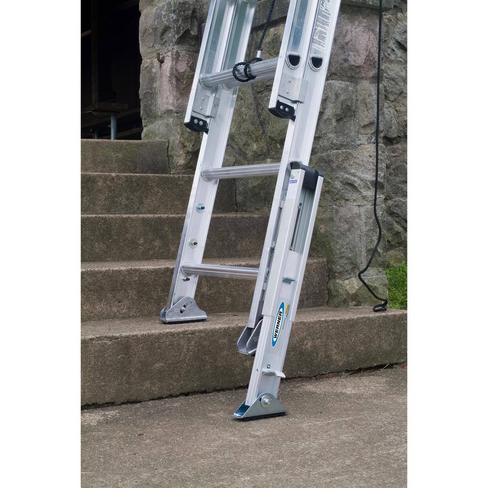 Werner 28 ft. Aluminum D-Rung Extension Ladder with 300 lbs. Load Capacity Type IA Duty Rating D1528-2