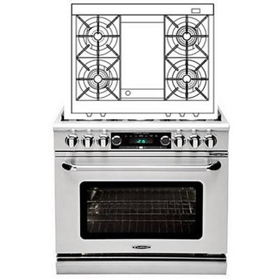 Capital 36-inch Freestanding Dual-Fuel Range COB362G2-L