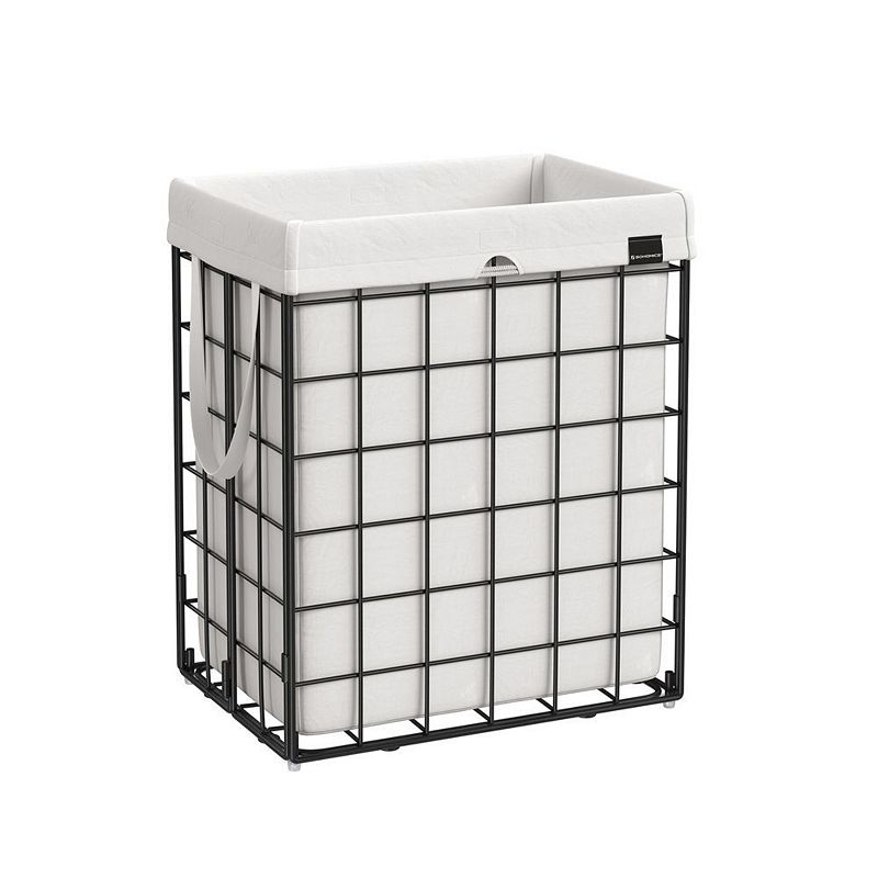 90l Laundry Collapsible Hamper With Metal Frame