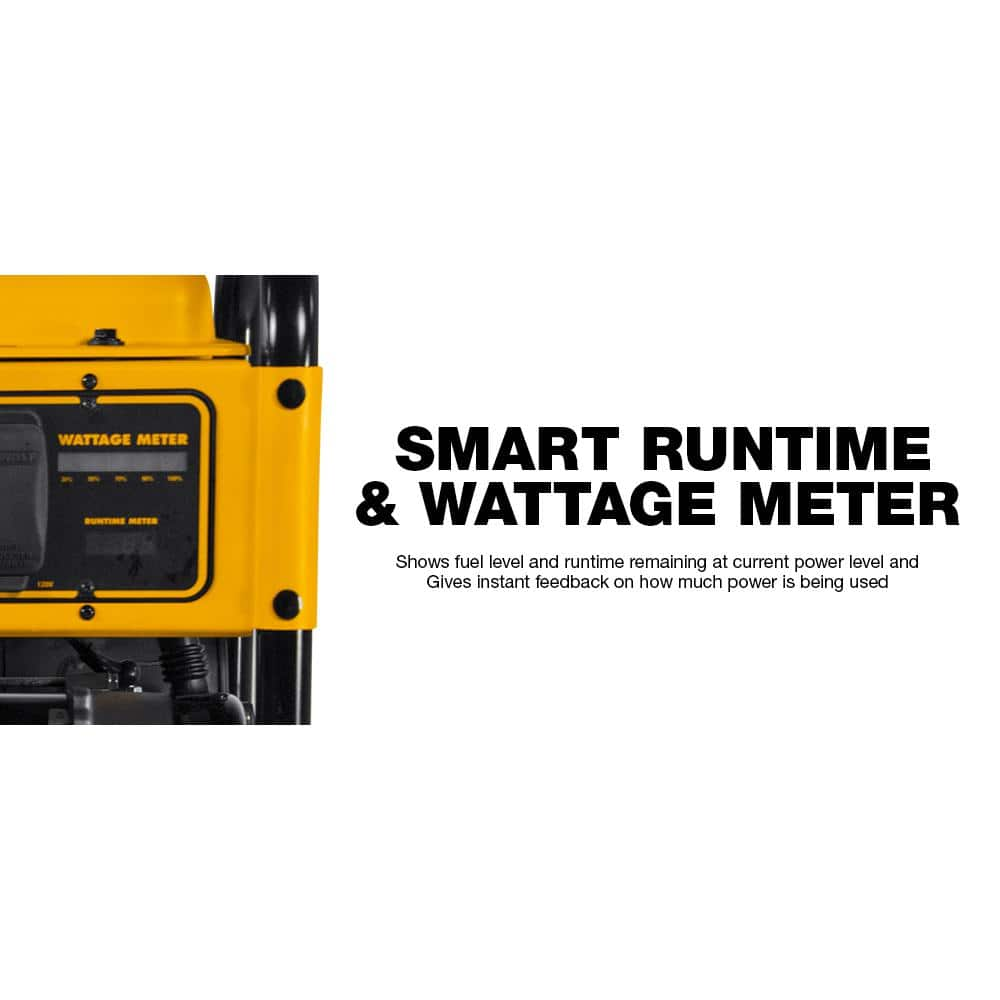 DEWALT 8000-Watt Electric Start Gas-Powered Portable Generator with Idle Control, GFCI Outlets and CO Protect DXGNR8000