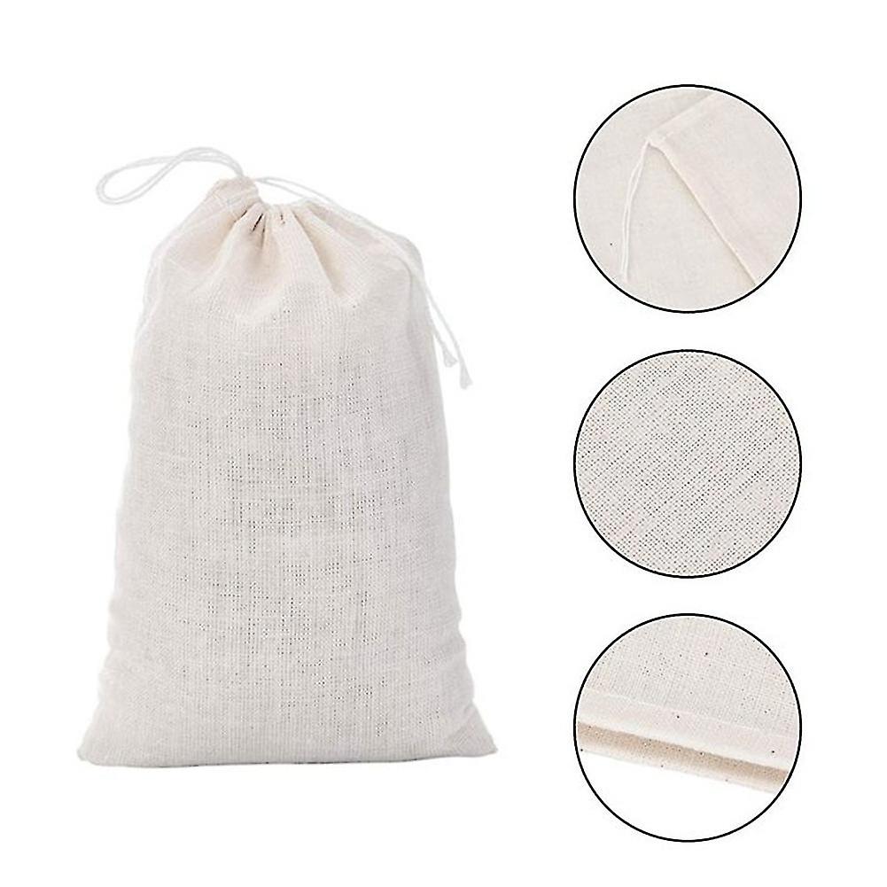 50 Pack Cotton Muslin Bags Multipurpose Drawstring Bags Compatible Tea Jewelry Wedding Party Favors Storage (4 X 6 Inches)