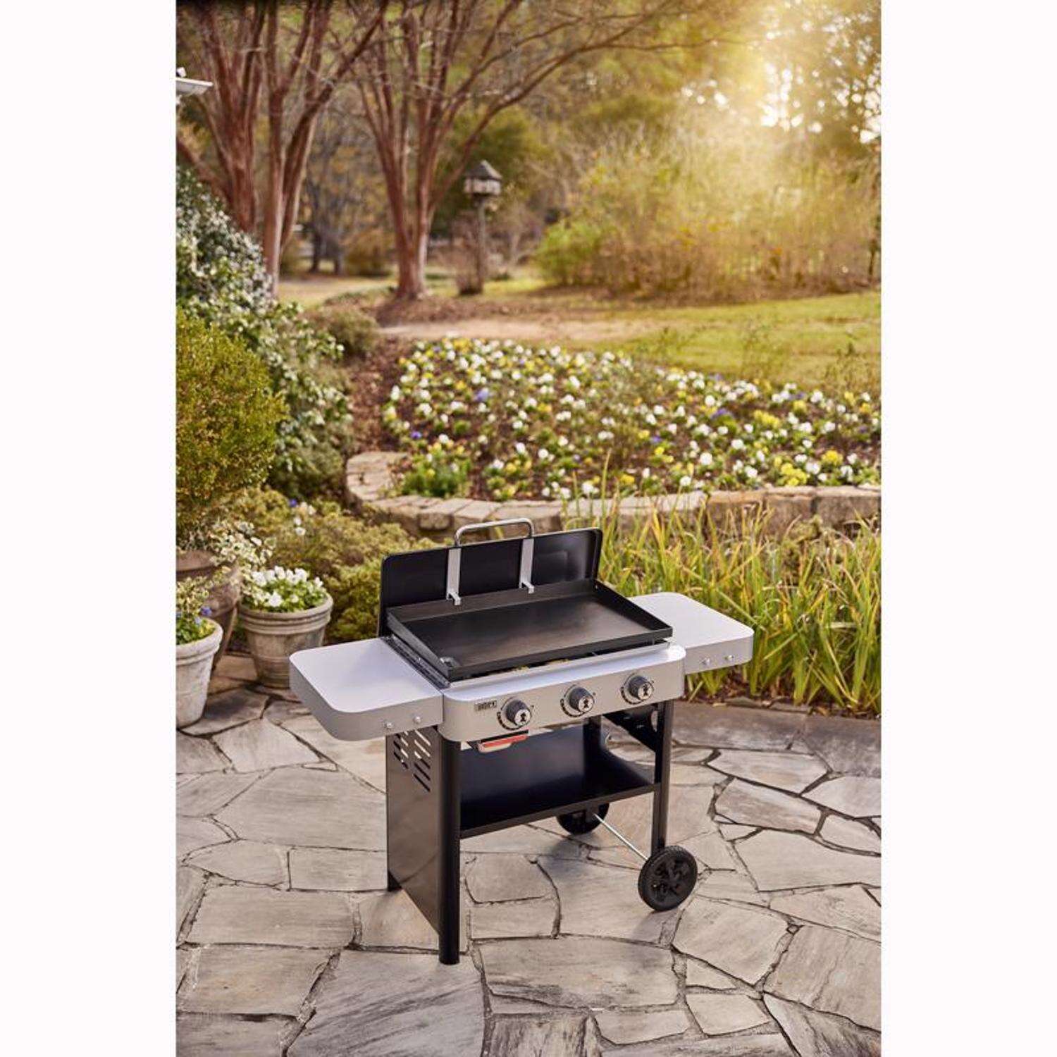 Weber 28in 3 Burner Liquid Propane Outdoor Griddle Black