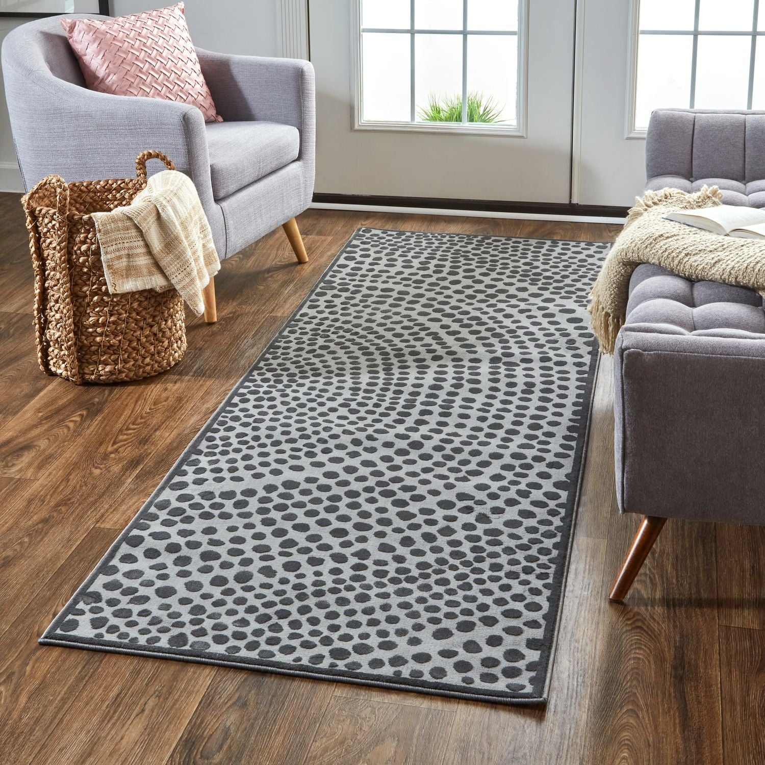 Javers Gray and Silver Rug by BD Fine