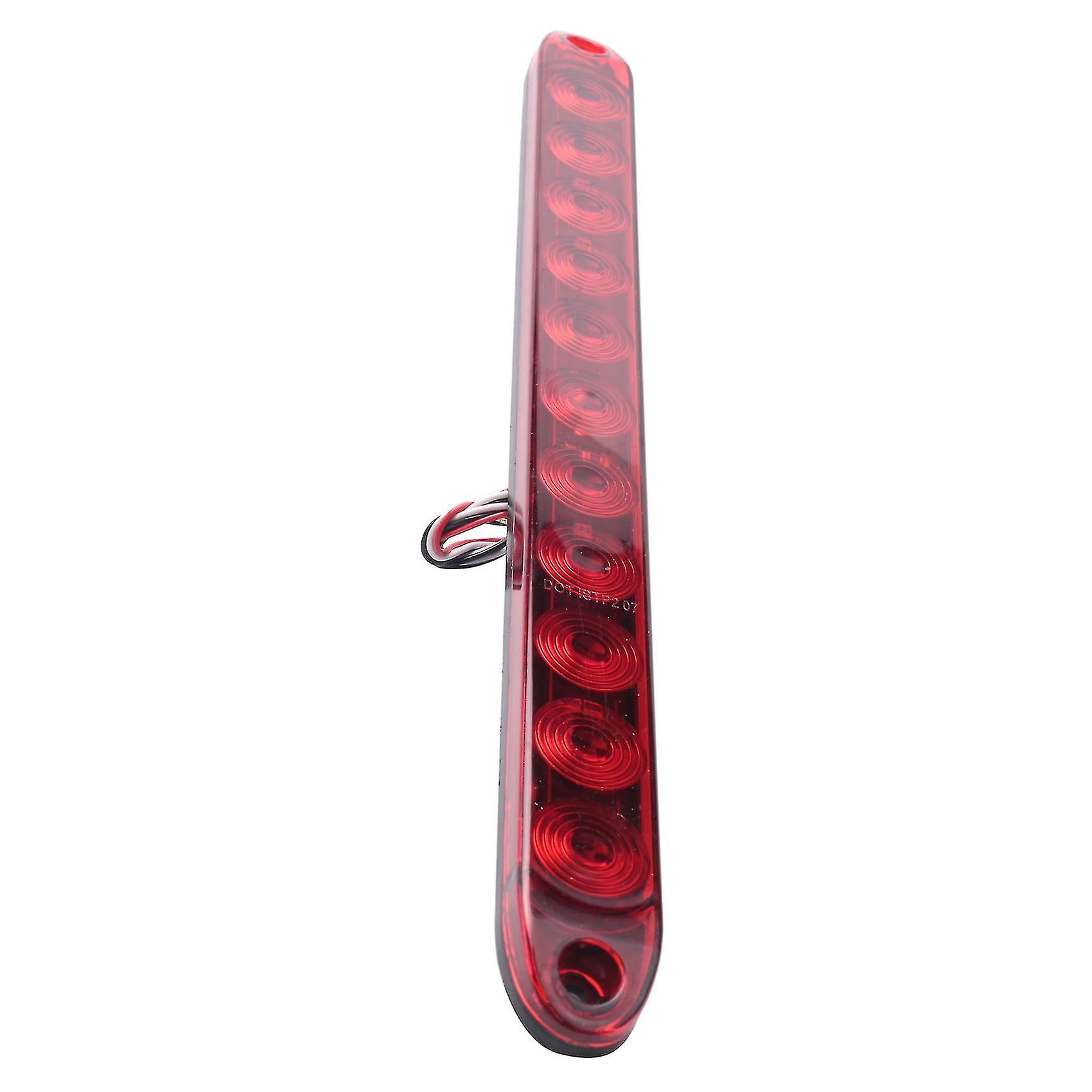 2pcs Red 15 Inch 11 Led Trailer Light Bar Sealed Stop Turn Tail Park Third 3rd Brake Light Truck Tr