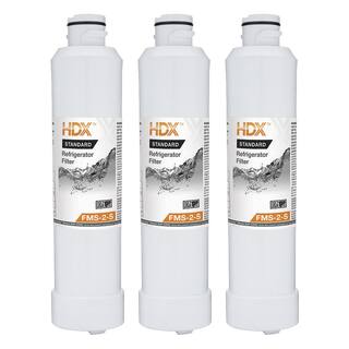 HDX FMS-2-S Standard Refrigerator Water Filter Replacement Fits  HAF-CINS (3-Pack) 107122