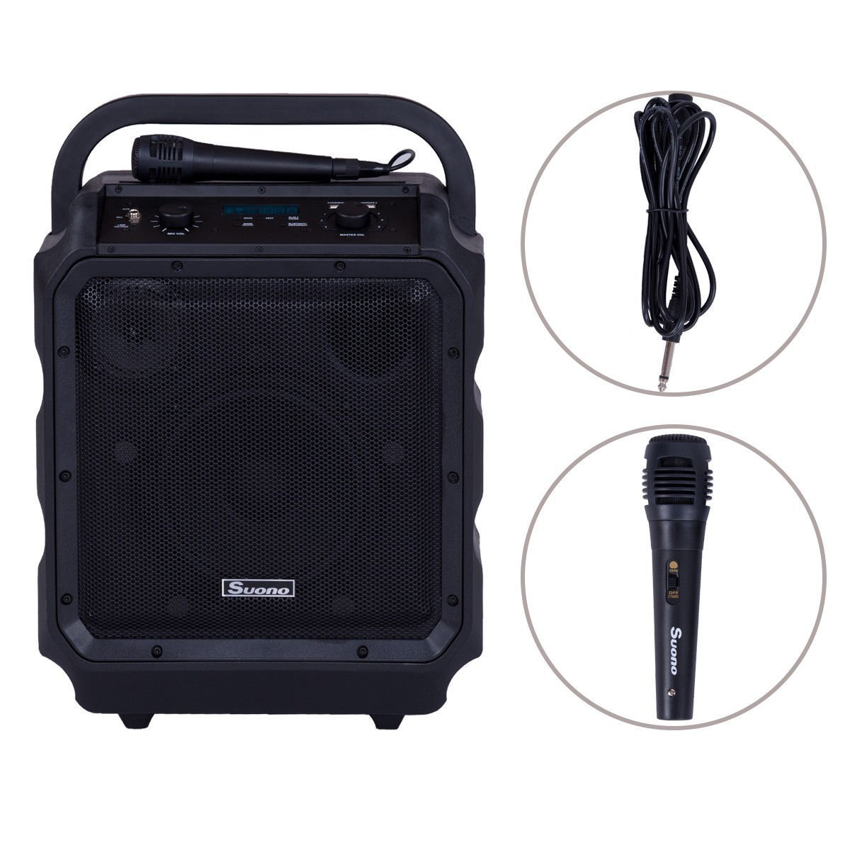 Portable Convenient Speaker with Rechargeable Battery, Wireless Bluetooth, Microphone