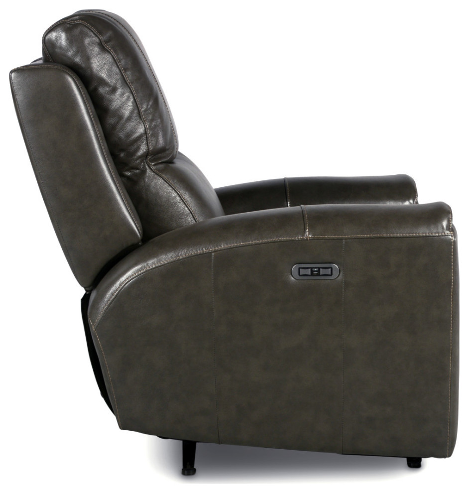 Laurel Power Reclining Chair  Gray   Contemporary   Recliner Chairs   by Steve Silver  Houzz