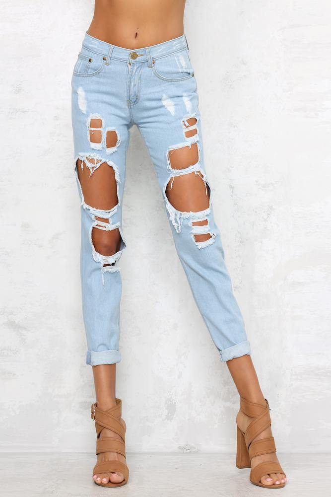 Hang Around Jeans Light Denim