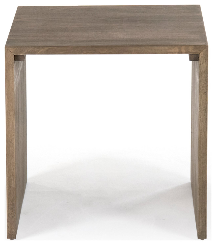 Ava End Table  L   Transitional   Side Tables And End Tables   by Hudson Home Decor  Houzz