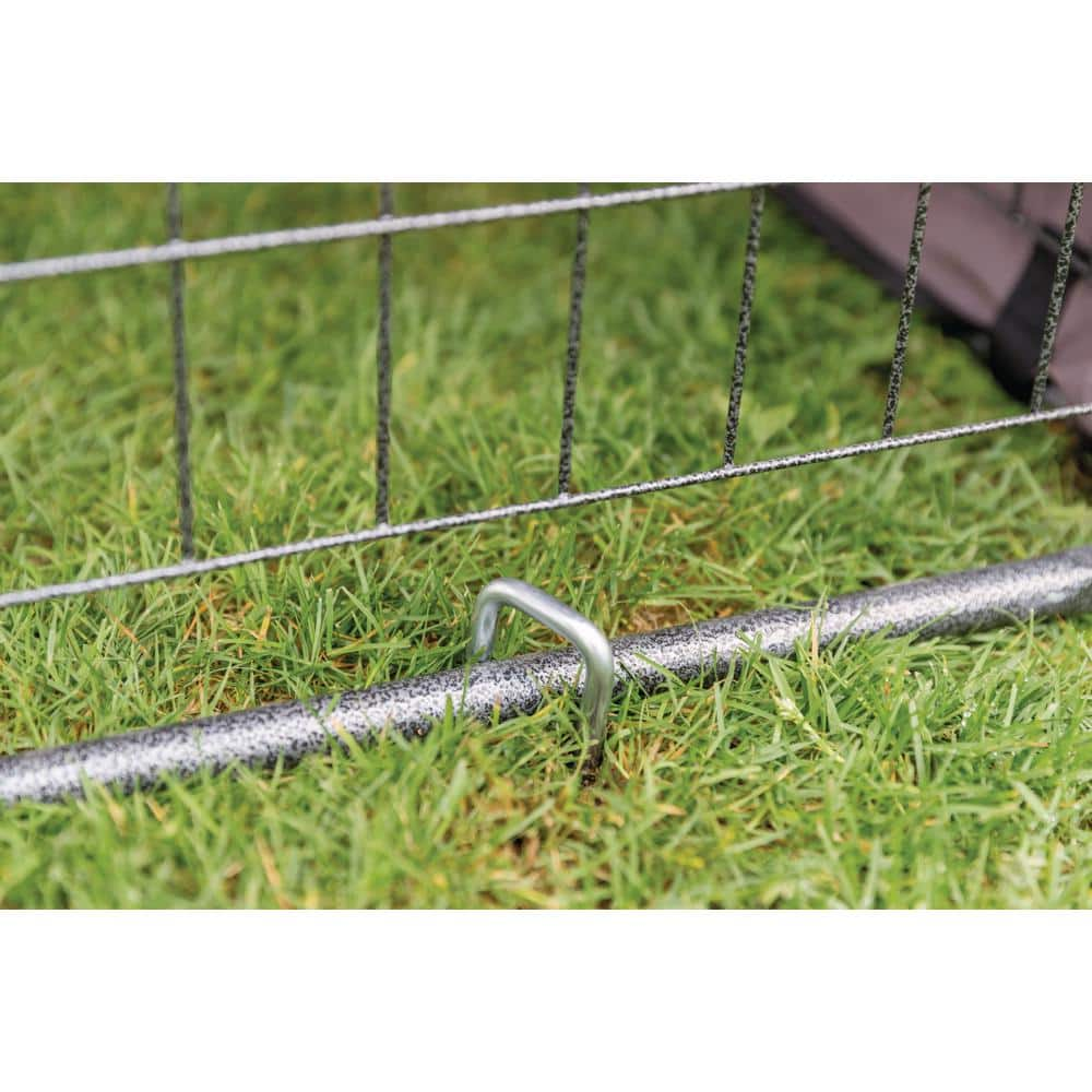 TRIXIE Heavy-Duty Steel Ground Stakes, Twist In-Ground, Kennel Stakes (3-Piece) 39217