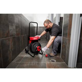 MW M18 18-Volt Lithium-Ion Cordless Drain Cleaning Drum with 38 in. x 75 ft. Cable 47-53-2817-48-53-2776