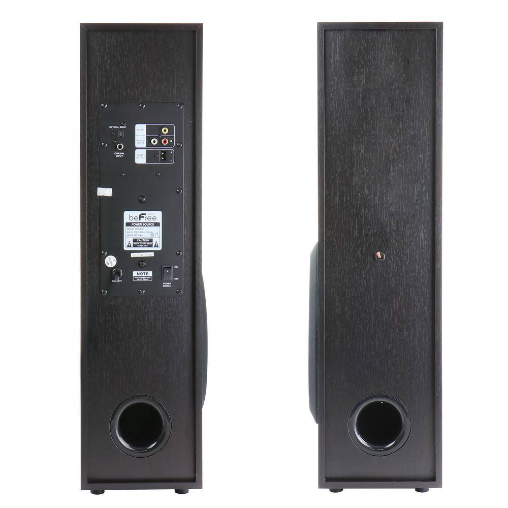 BEFREE SOUND 2.1 Channel Tower Speakers in Black 985116498M