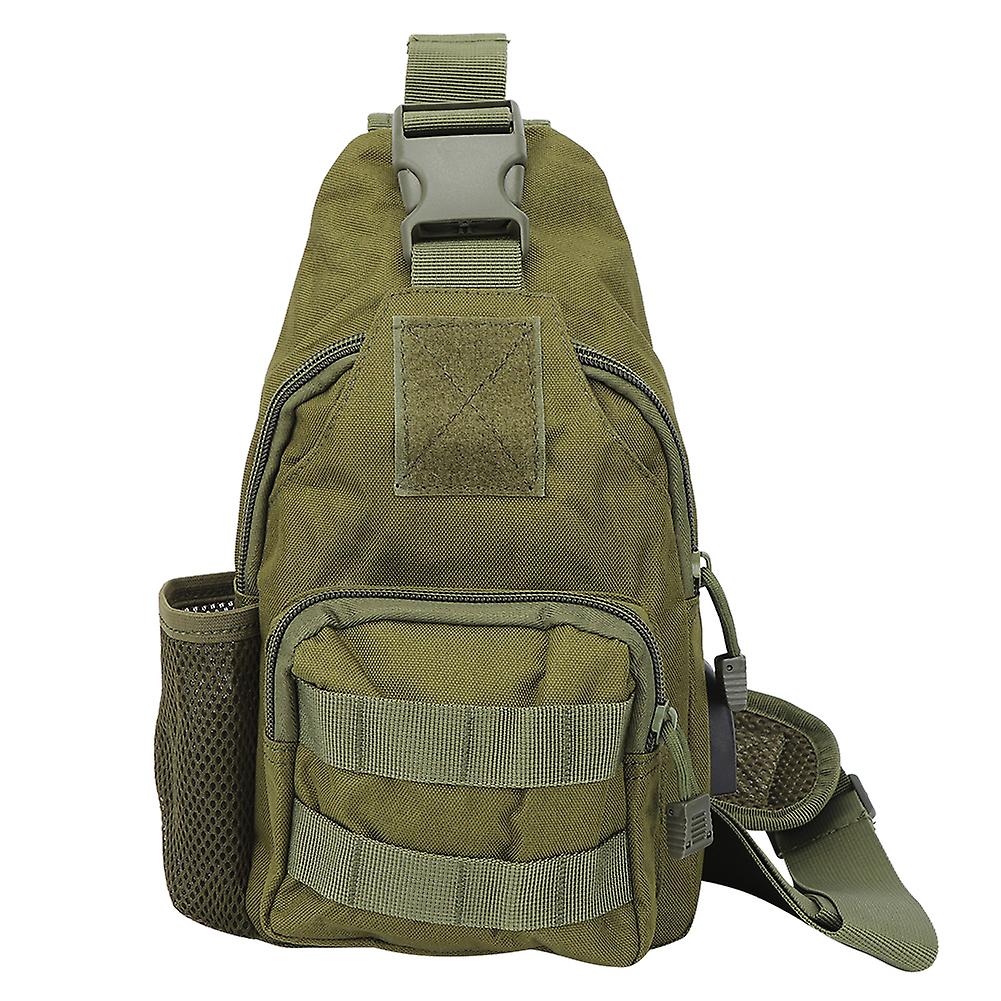 Outdoor Tactics Oxford Cloth Shoulder Chest Bag Messenger With Water Bottle Covergreen