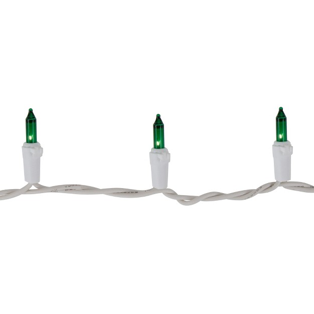 Northlight 35ct Mini String Lights green 7 x27 White Wire