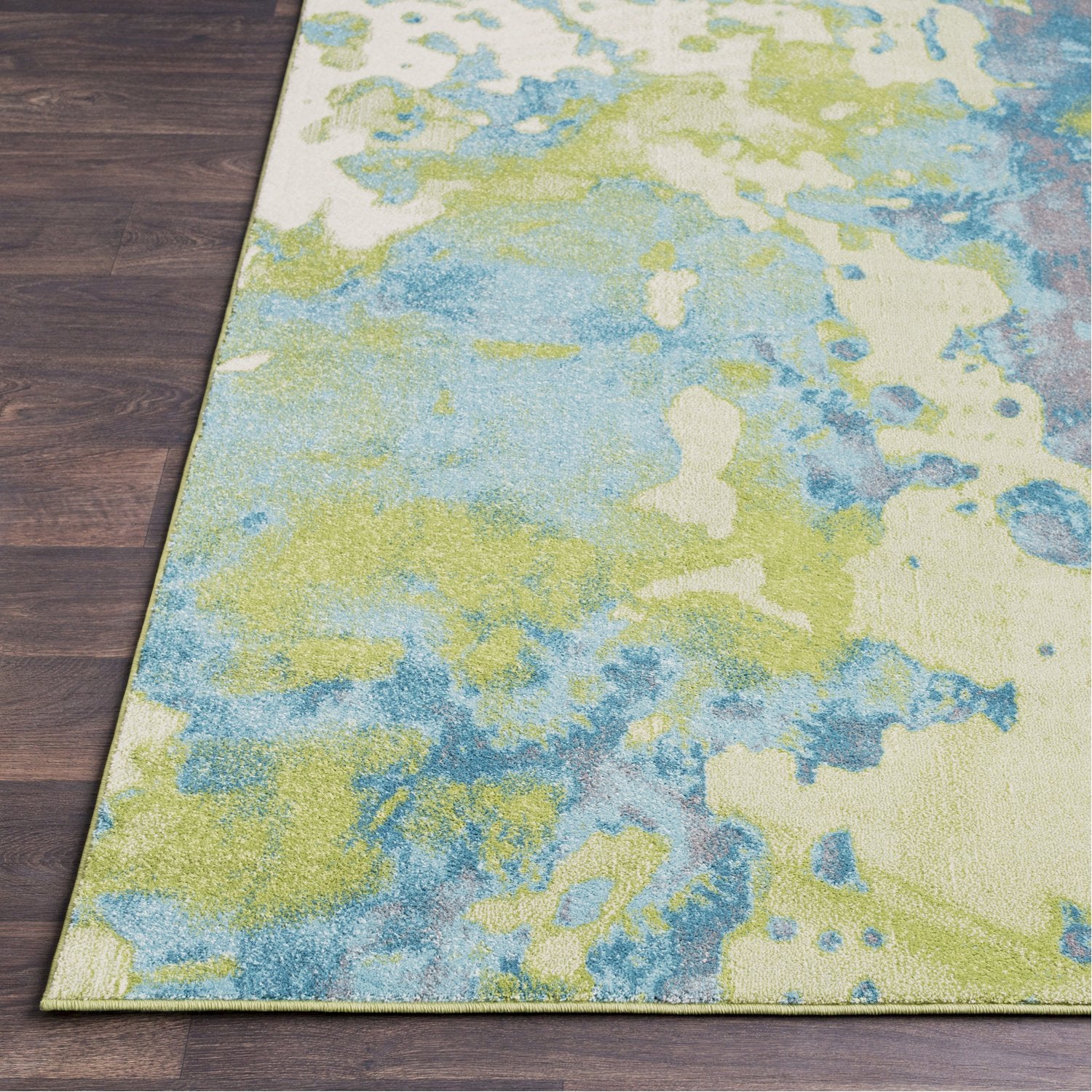 Aberdine Rug in Aqua & Teal