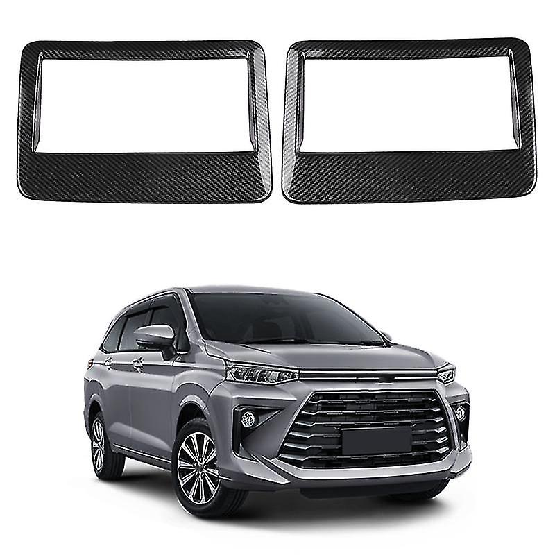 For Veloz Avanza 2022 2023 Carbon Fiber Car Roof Air Outlet Frame Cover Trim Decoration