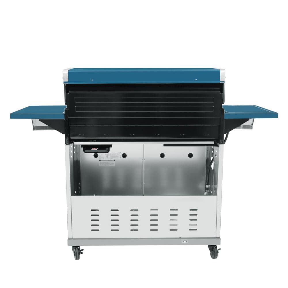 Royal Gourmet 6-Burner Propane Gas Grill in Blue with Sear Burner and Side Burner GA6402B