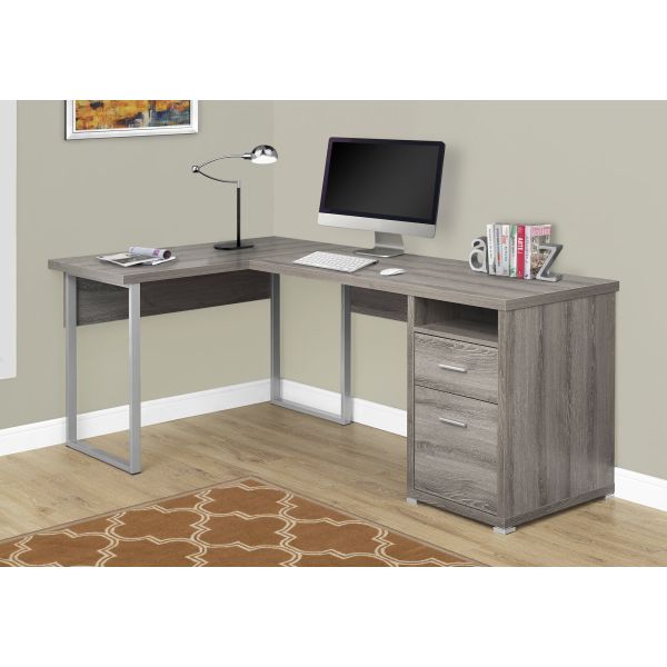 Computer Desk， Home Office， Corner， Left， Right Set-up， Storage Drawers， 80