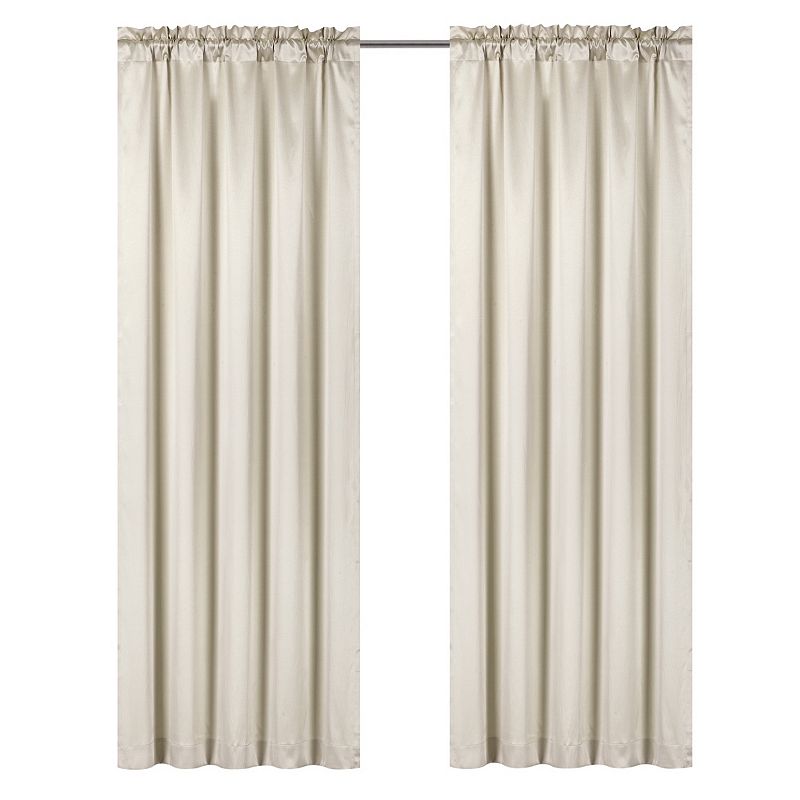 Kate Aurora Lux Living Complete 9 Piece Semi Sheer Rod Pocket Window Curtain and Valance Set