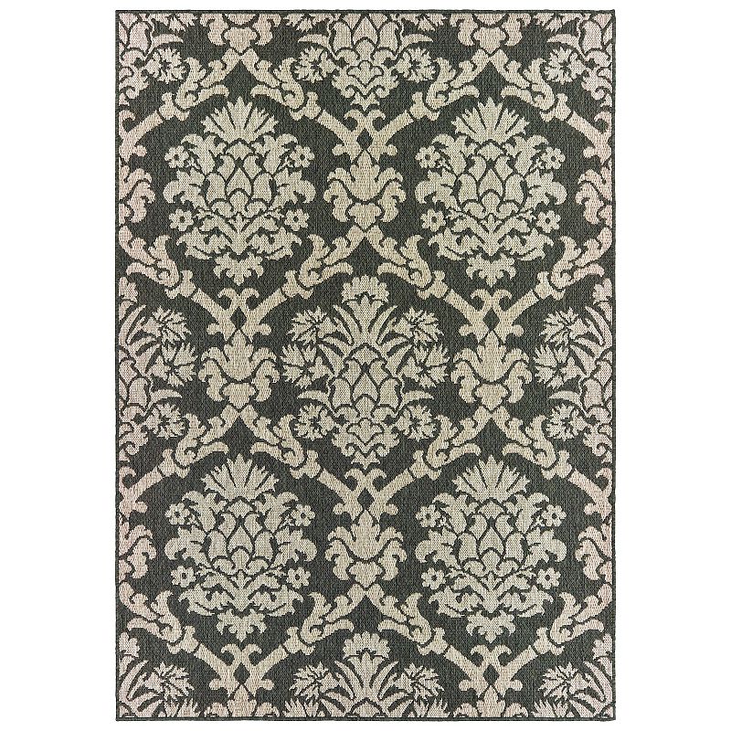 StyleHaven Lafayette Damask Lattice Indoor Outdoor Rug