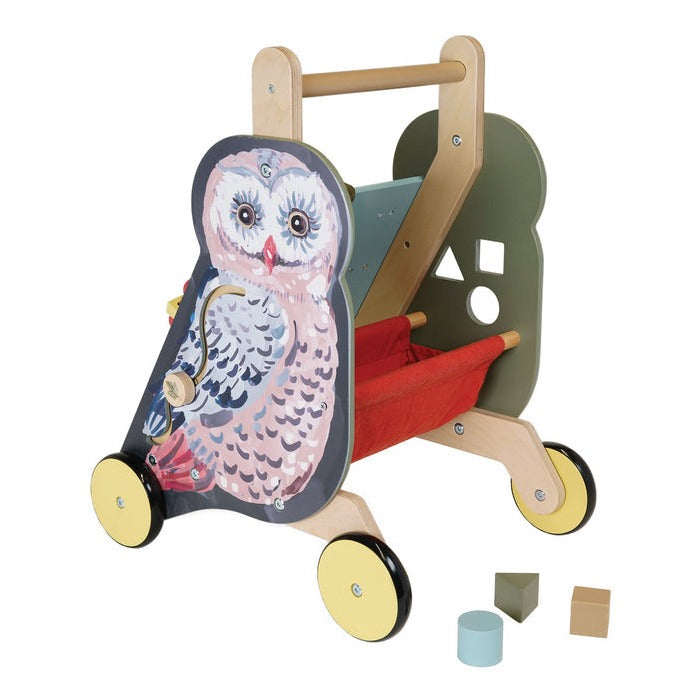 Wildwoods Owl Push Cart by Manhattan Toy