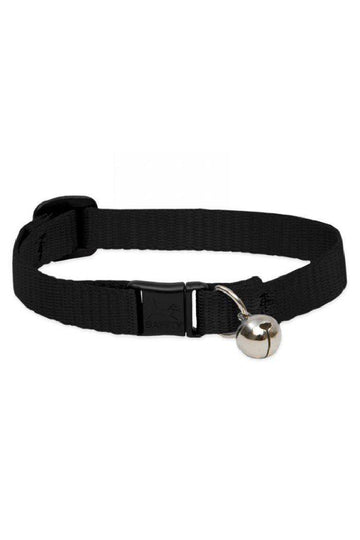 LupinePet Basics Black Cat Safety Collar with Bell