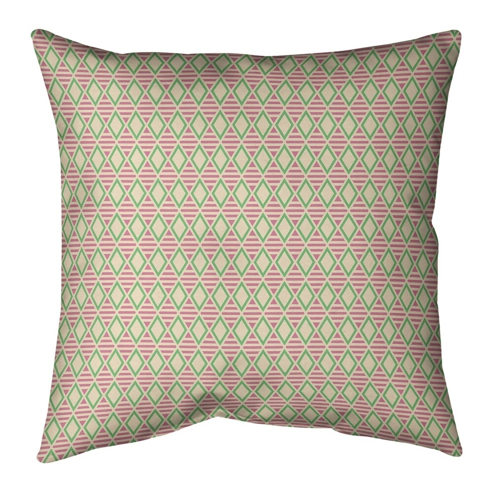 Porch   Den Haide Geometric Diamonds Throw Pillow