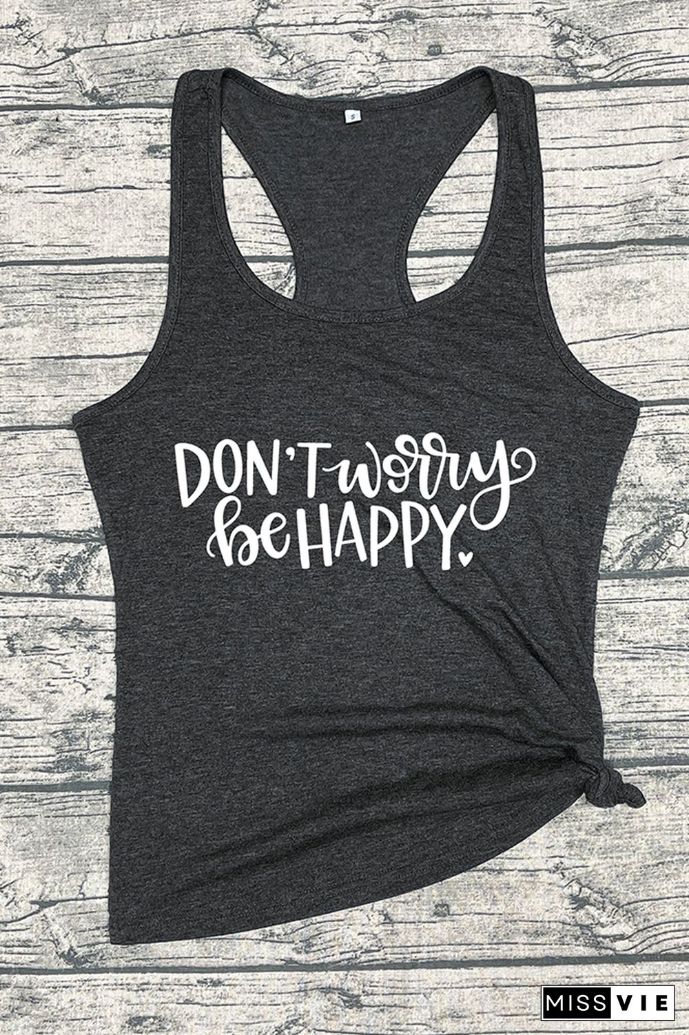 Don't Worry Be Happy Sleeveless Tank Top Wholesale