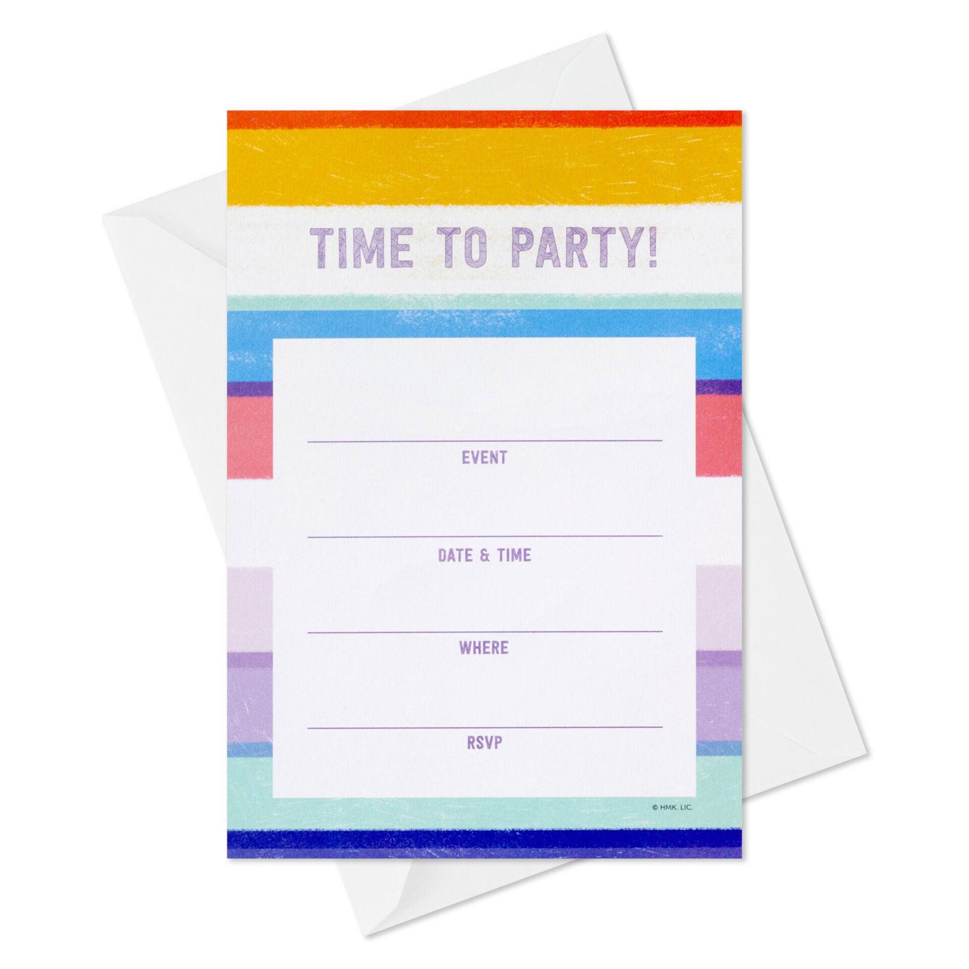 Hallmark  Cocktail Cheers Party Invitations, Pack of 10