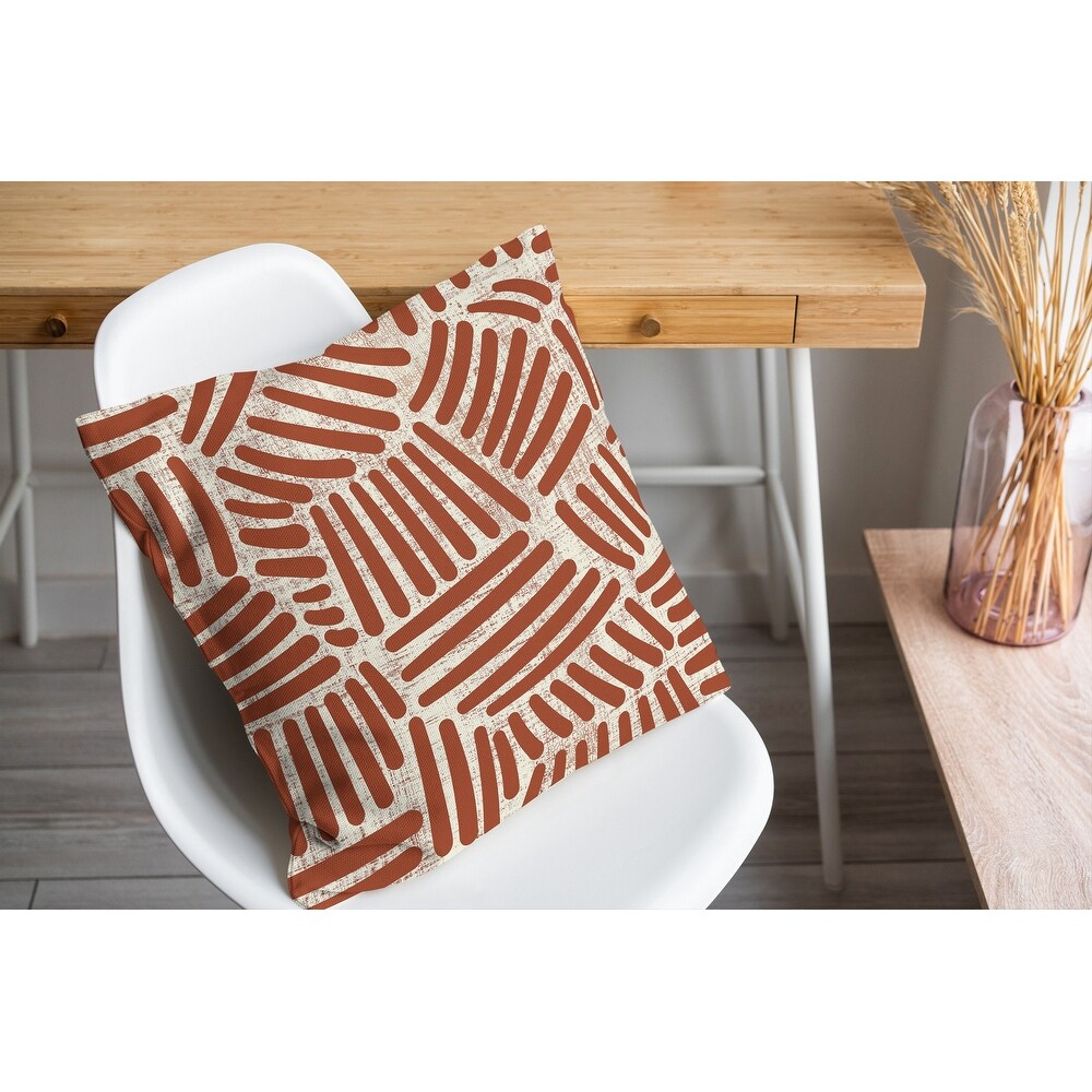 SWEEP RUST Accent Pillow By Kavka Designs