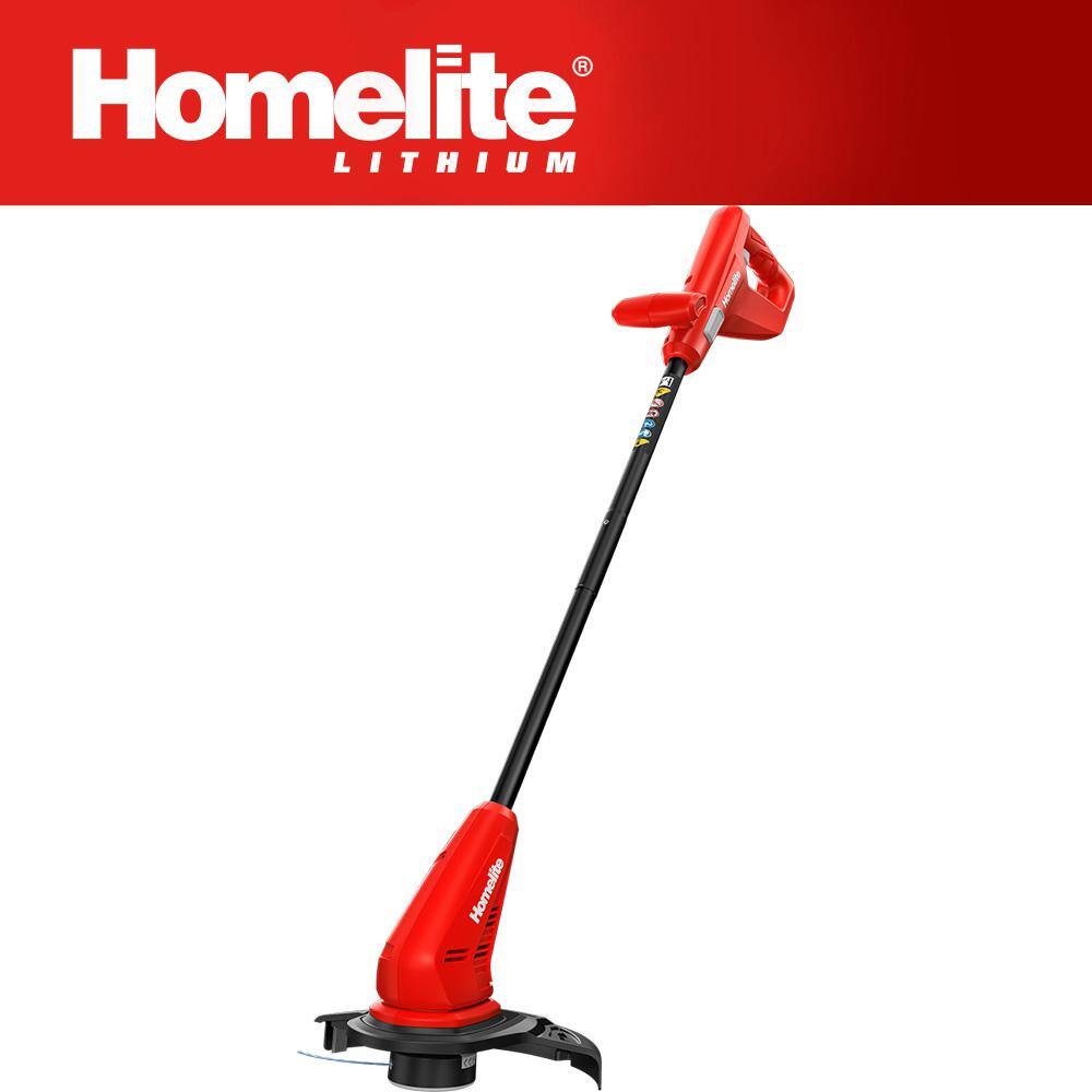 Homelite 12V Lithium 10 in. Cordless String TrimmerEdger with Internal 2.5 Ah Battery and Charger HOMST10