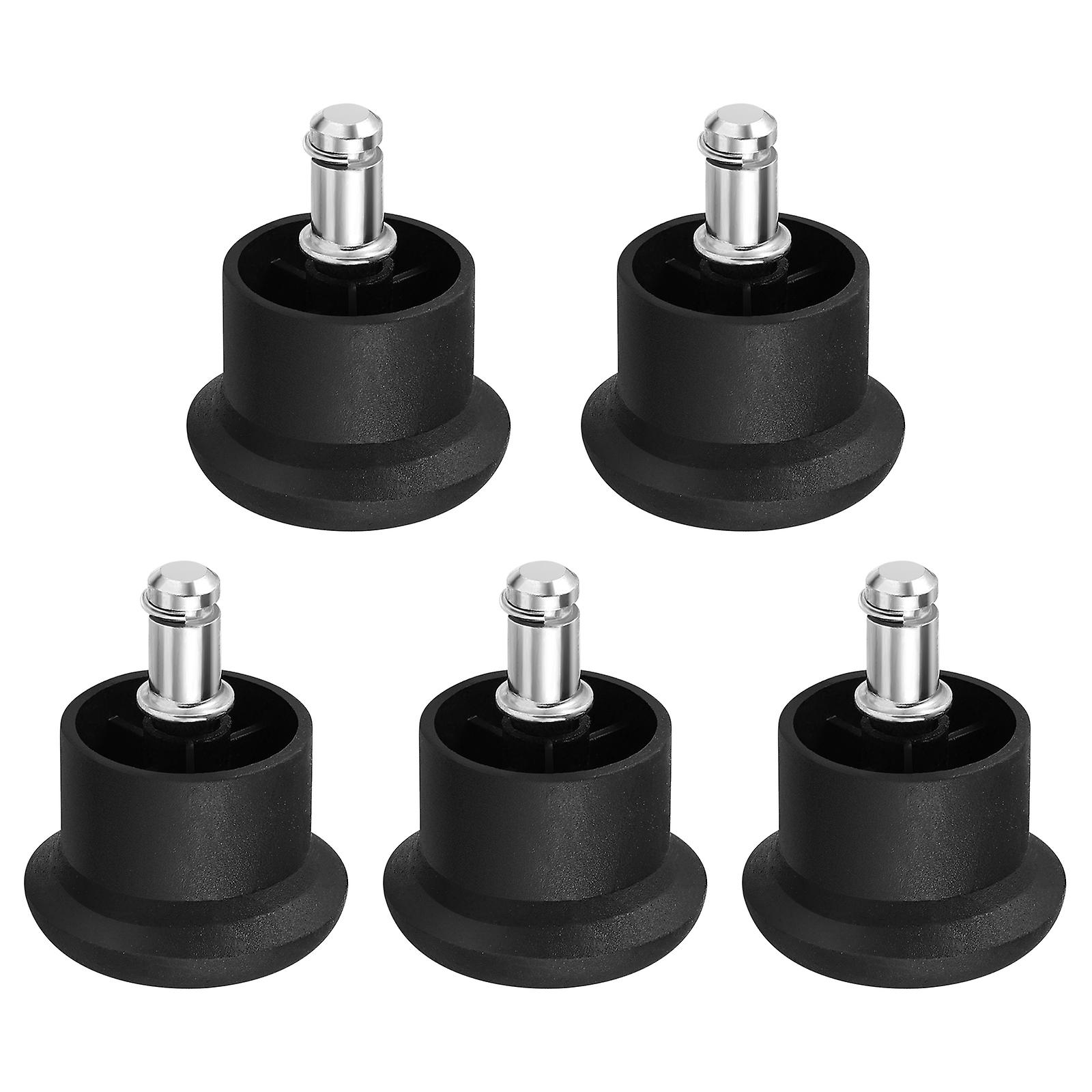 Vosarea 5pcs Chair Caster Wheels Heavy Duty and Safe Chair Wheels Stopper Fixed Stationary Castors Office Chair Foot Glides