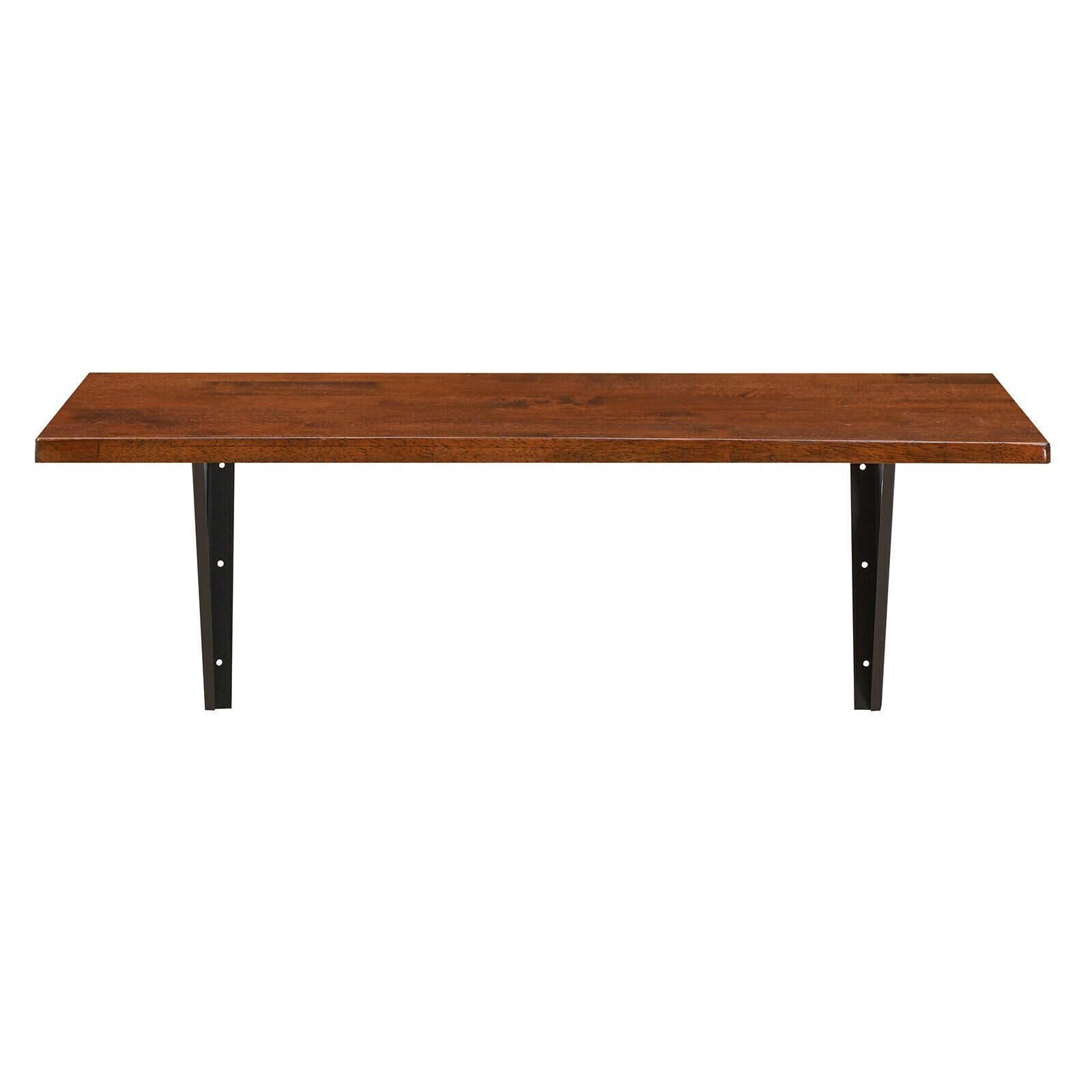 40'' x 14'' Wall-Mounted Desk Rubber Wood Dining Table with Sturdy Steel Bracket - 40'' x 14'' x 13'' (L x W x H)