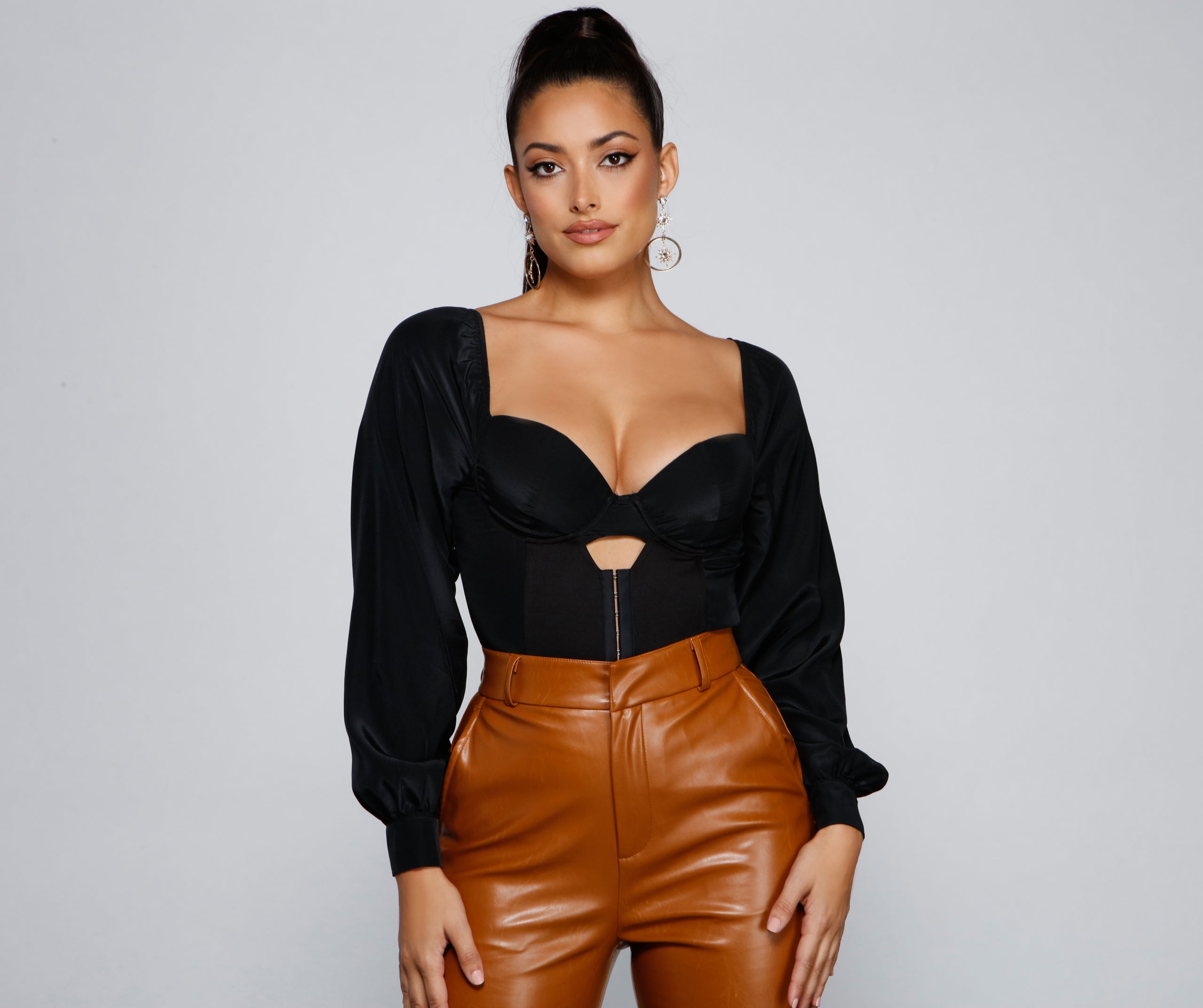 Night-Out Chic Corset Crop Top