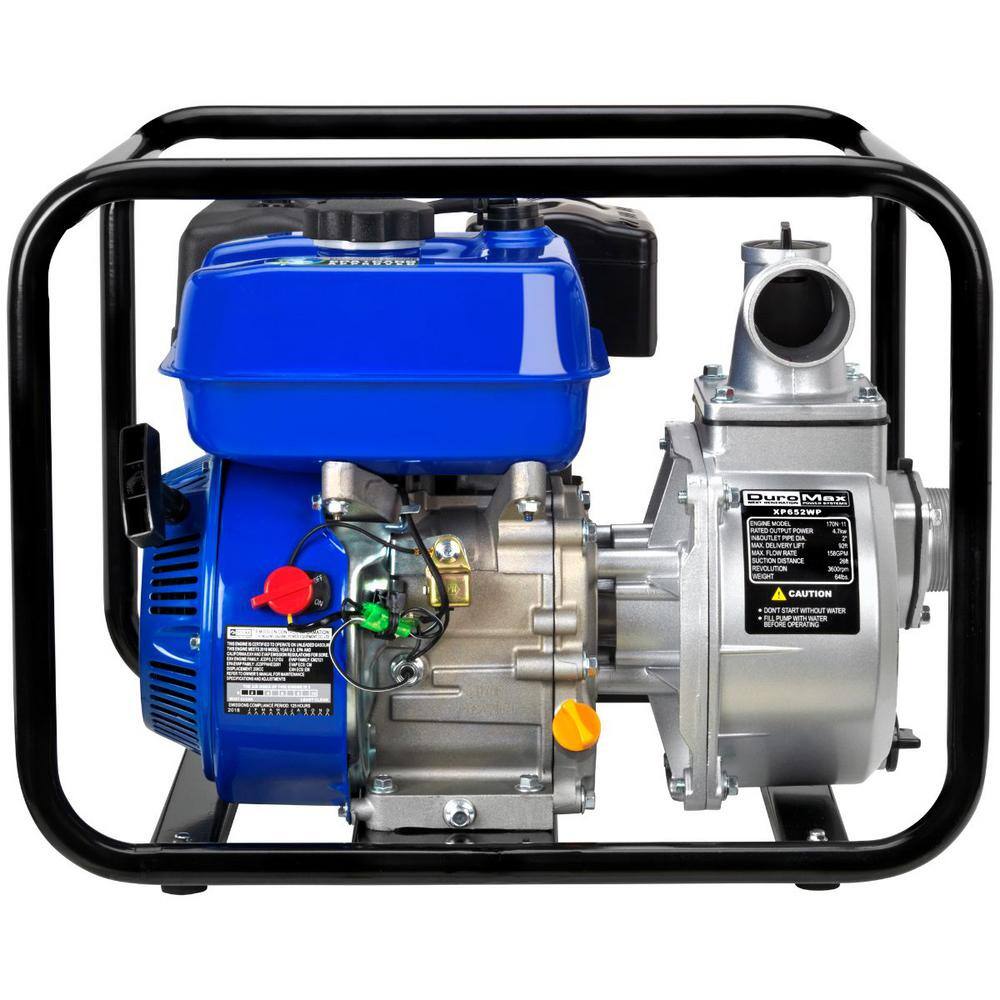 DUROMAX 7 HP 2 in. Portable Utility Gasoline Powered Water Pump XP652WP