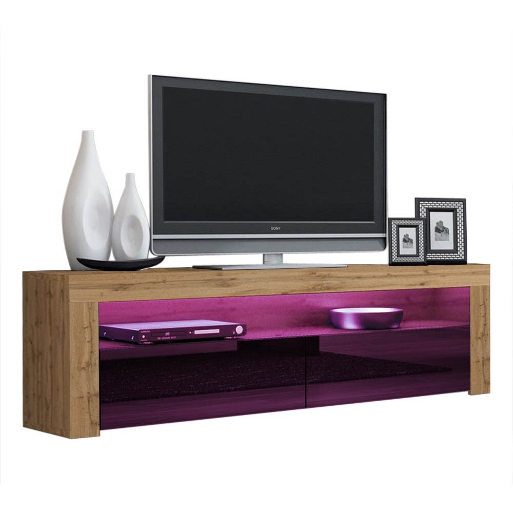 Milano Classic Modern 16 color LED 63 inch TV Stand